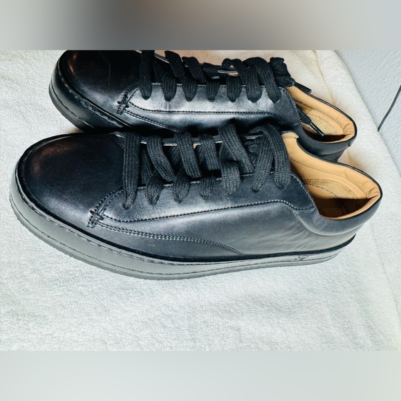 NEW John Varvatos Low Reed Sneakers , Size 9.5 BLACK - Picture 2 of 11